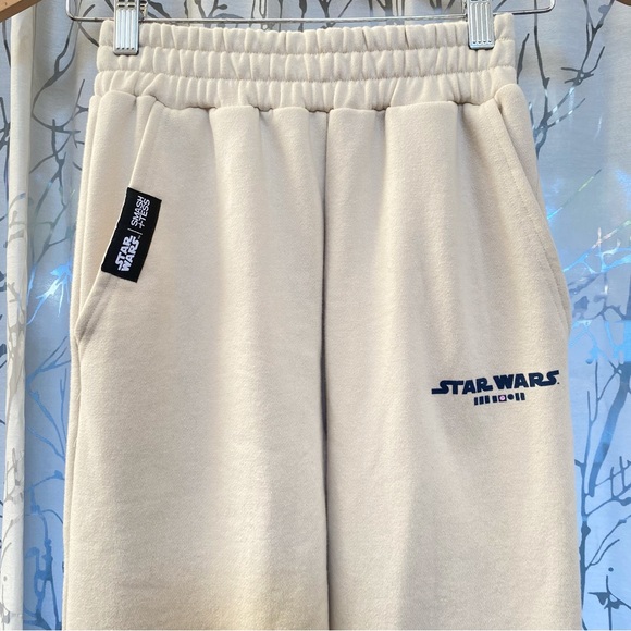 SMASH + TESS X STAR WARS beige cream DROID JOGGER pants - Picture 8 of 10